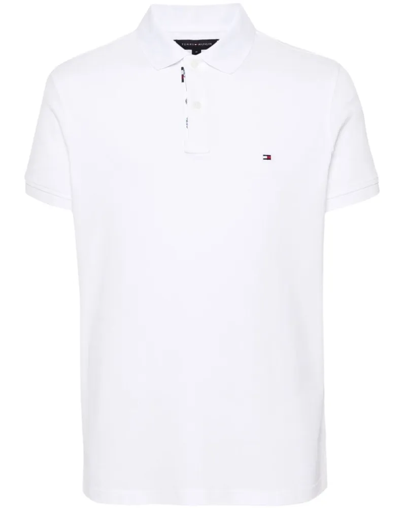 Tommy Hilfiger Poloshirt mit Logo-Stickerei - Weiß Weiß