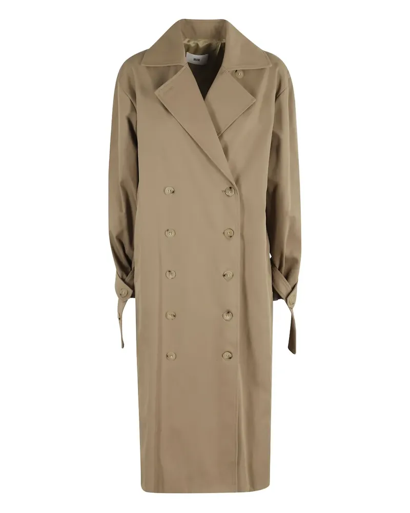 SOLOTRE double-breasted coat - Nude Nude