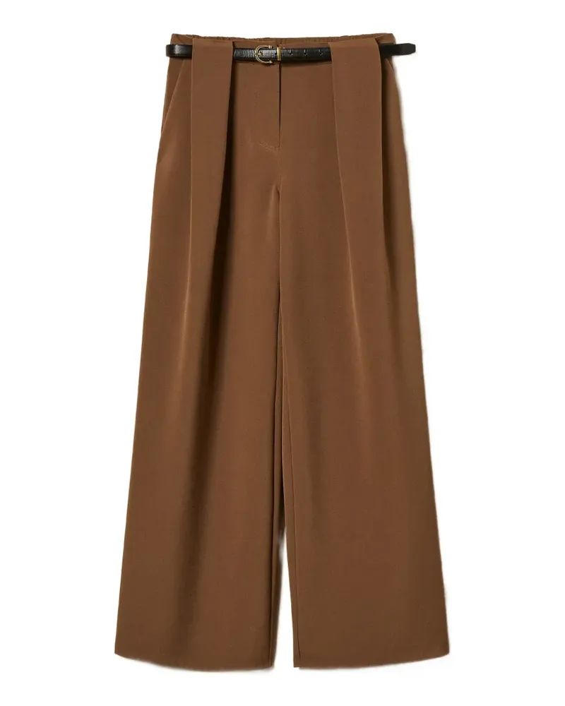 Twin-Set Cady Hose mit Gürtel - Braun Braun