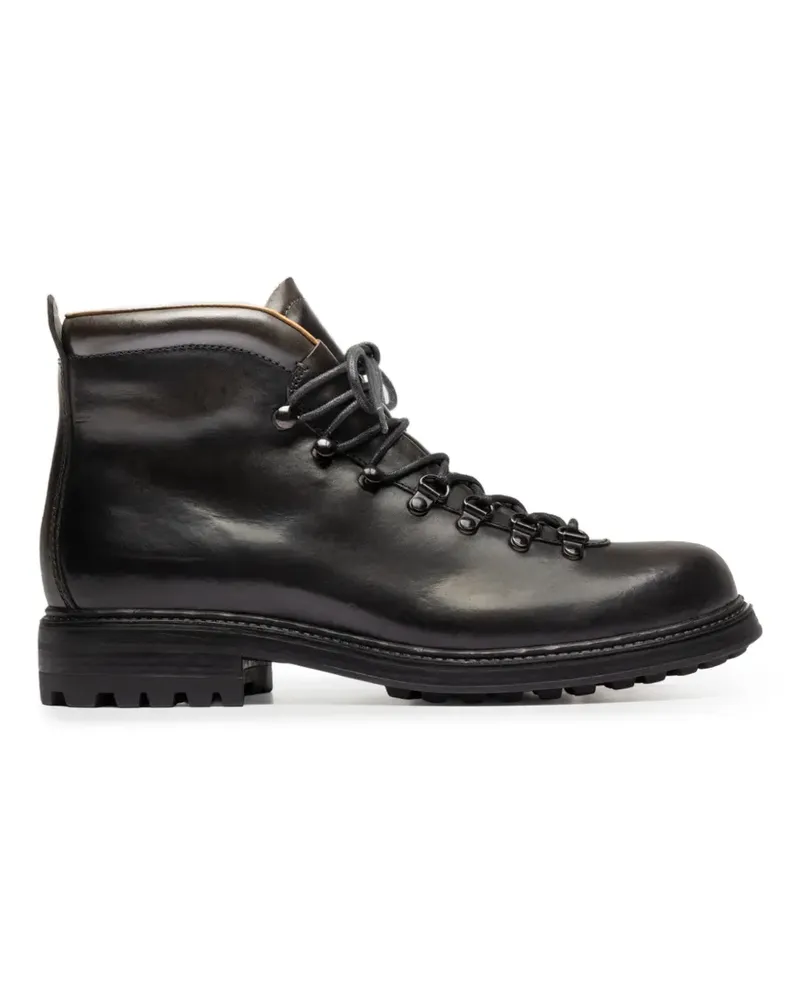 Officine Creative Italia lace-up leather boots - Braun Braun