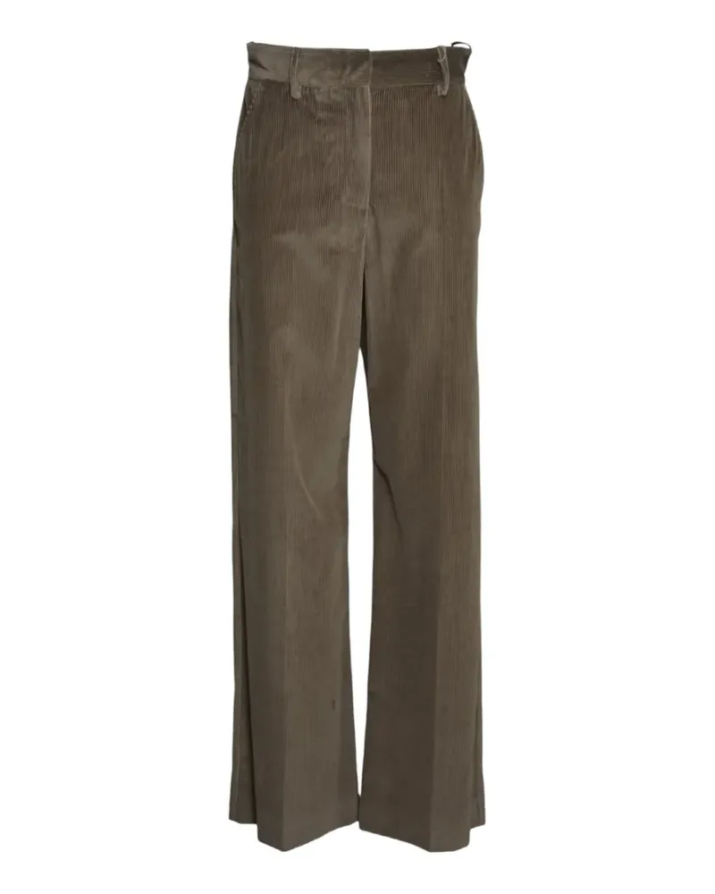 Max Mara Hose aus Baumwollsamt - Hellbraun - Grün Grün