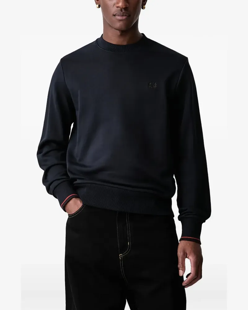 Fred Perry logo-embroidered sweatshirt - Blau Blau