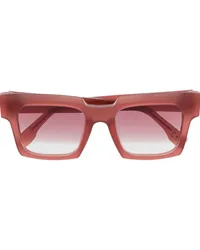 RETROSUPERFUTURE Eckige Palazzo Sonnenbrille Rot