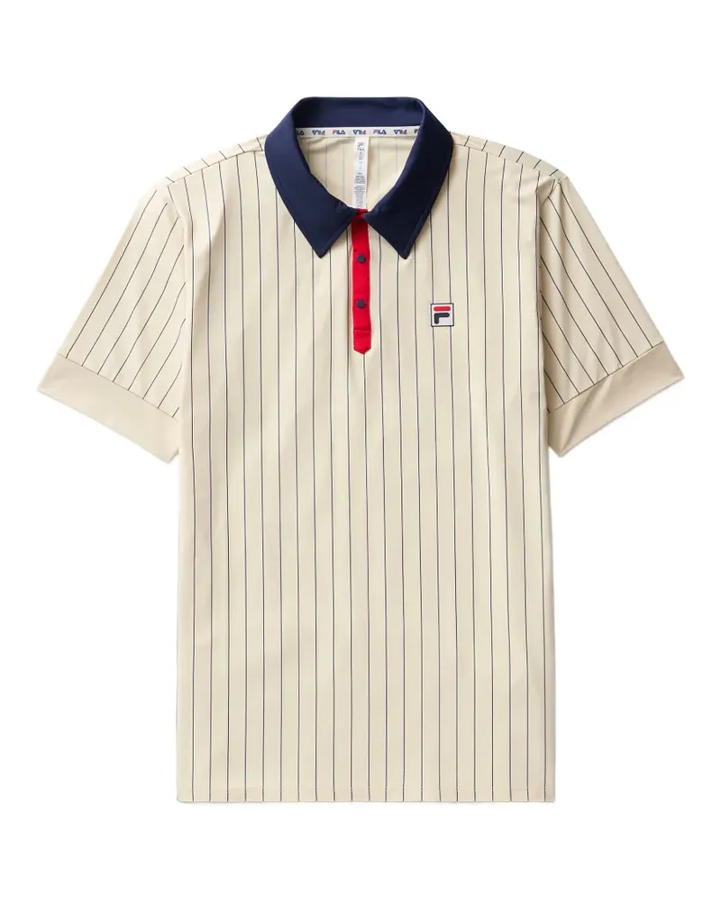 Fila Gestreiftes Iconic BB1 Poloshirt - Nude Nude