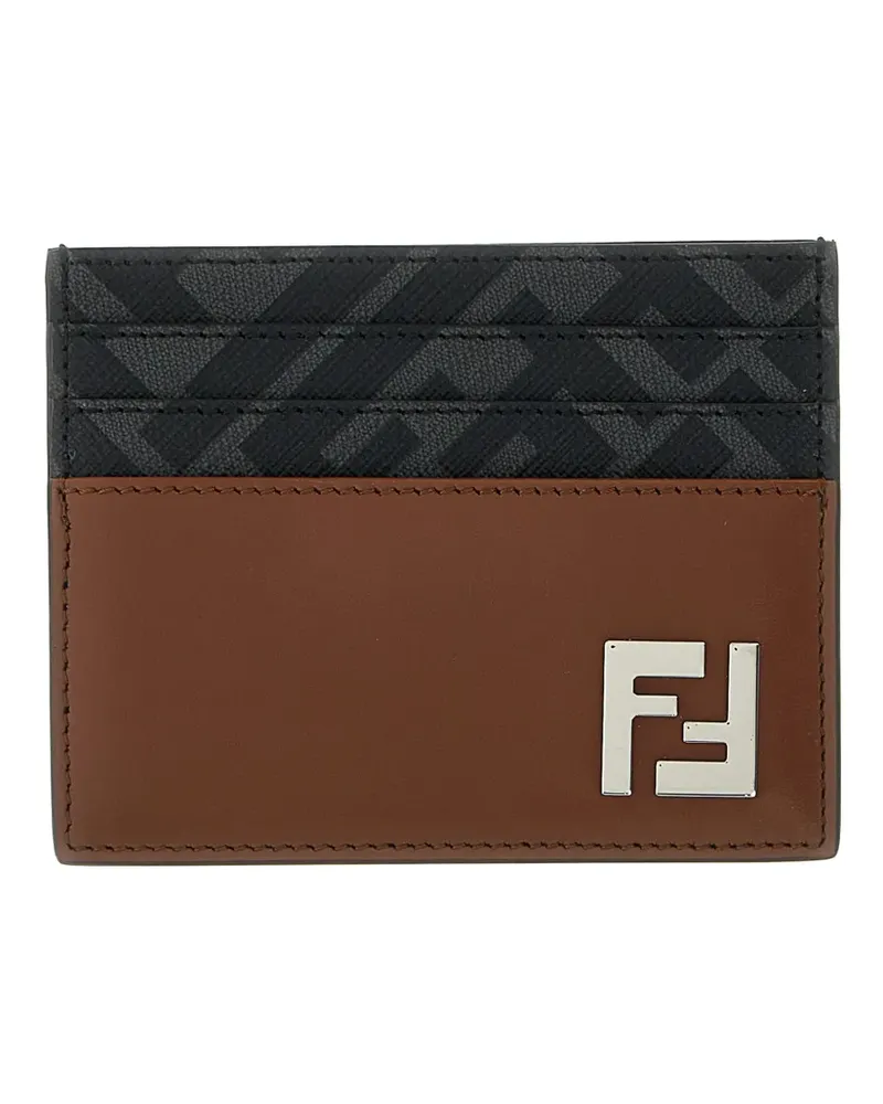 Fendi Squared FF Kartenetui - Braun Braun