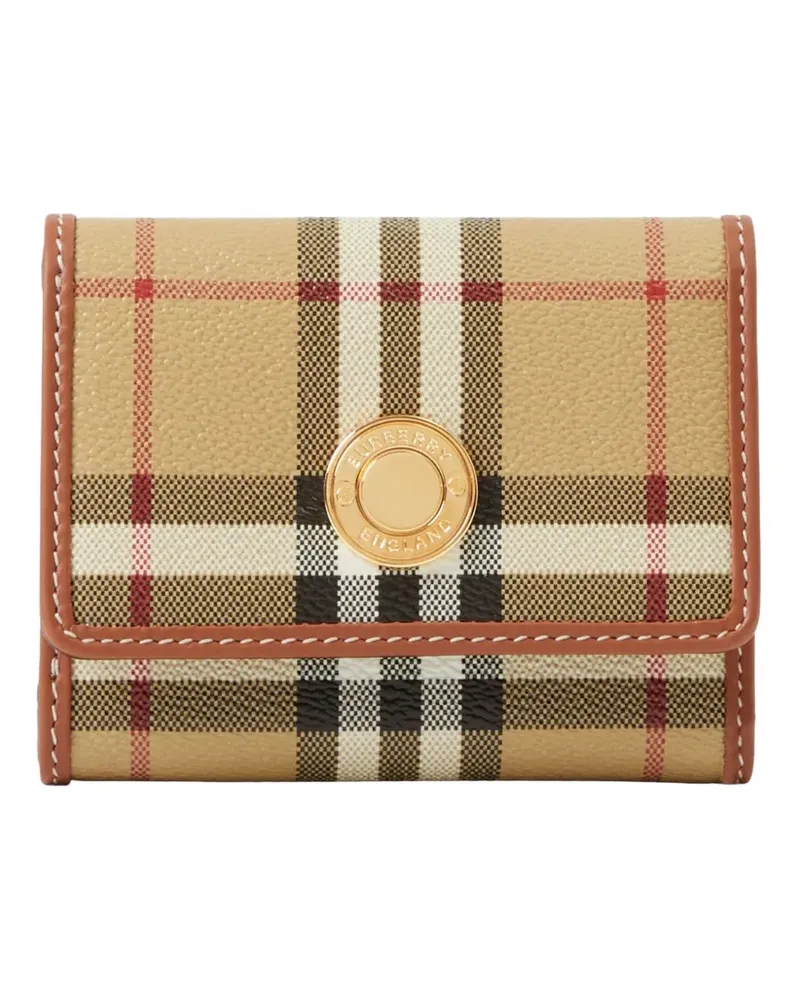 Burberry Portemonnaie mit Karomuster - Nude Nude