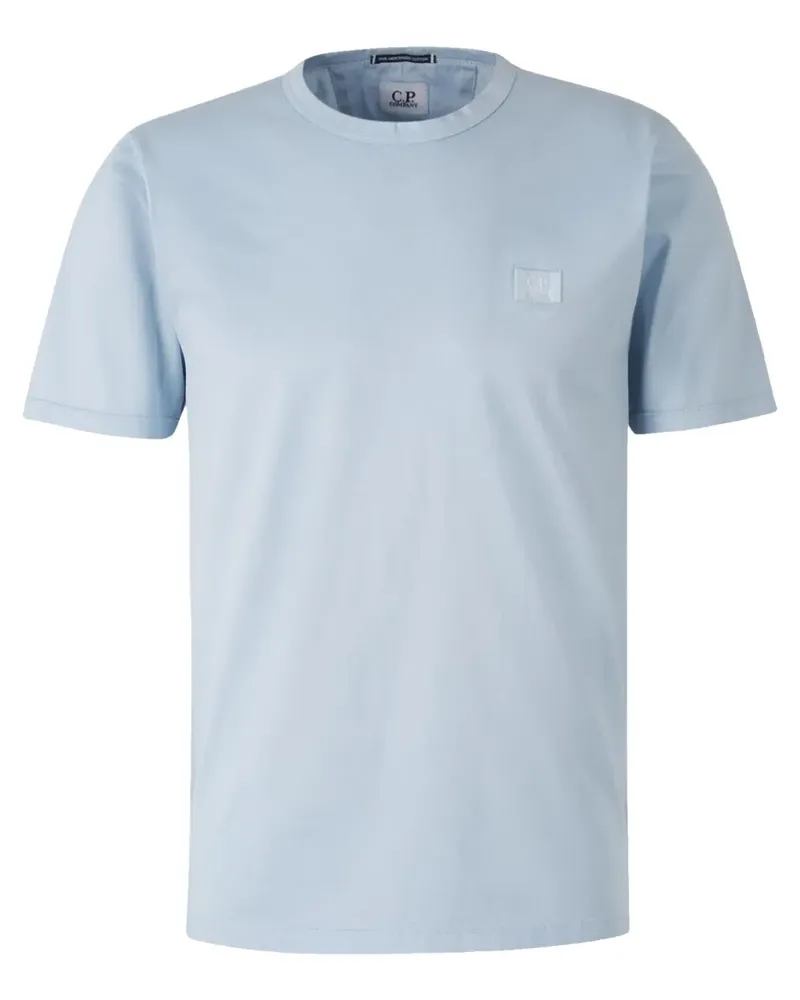 C.P. Company T-Shirt mit Logo-Patch - Blau Blau
