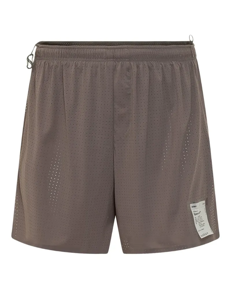 Satisfy Space-O perforated shorts - Braun Braun