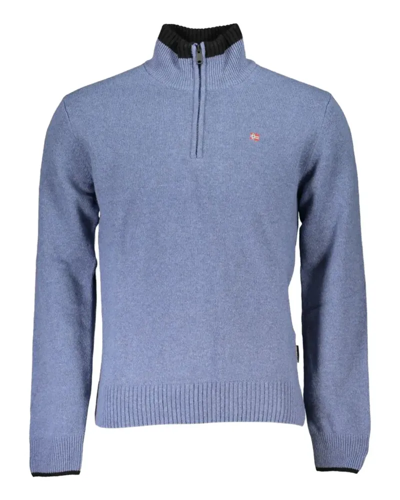 Napapijri half-zip cotton sweater - Blau Blau