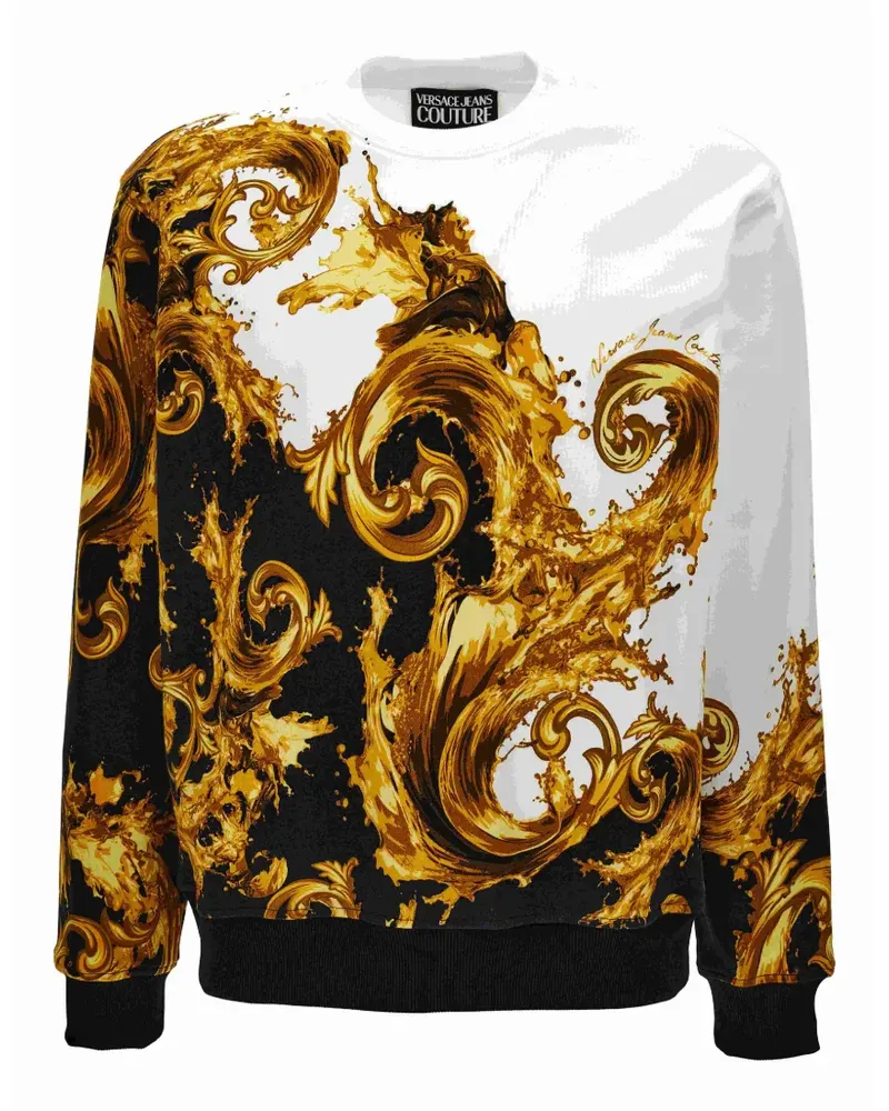 Versace Jeans Sweatshirt mit Print - Schwarz Schwarz