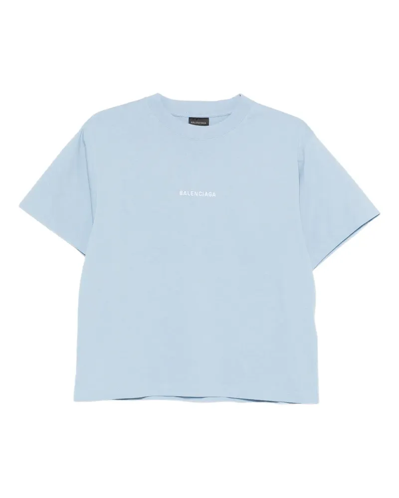 Balenciaga logo T-shirt - Blau Blau