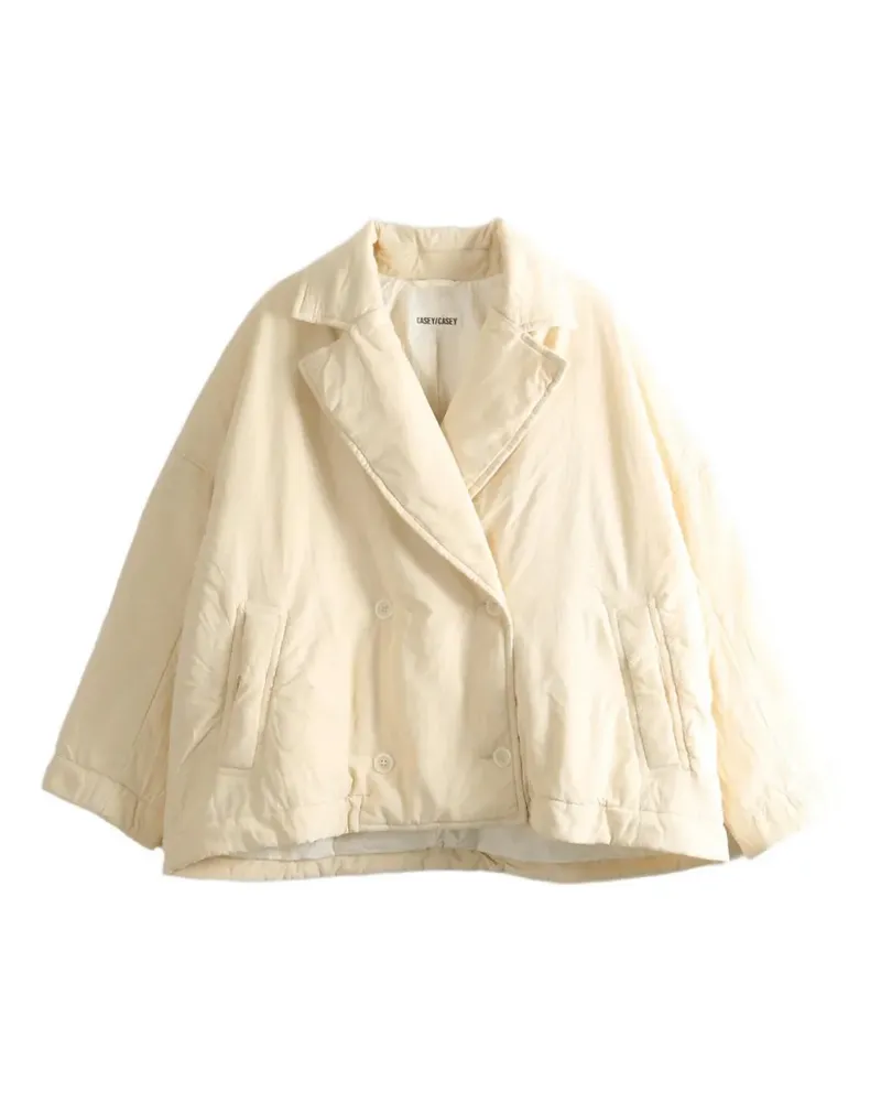 Casey Casey Luna double-breasted padded jacket - Nude Nude
