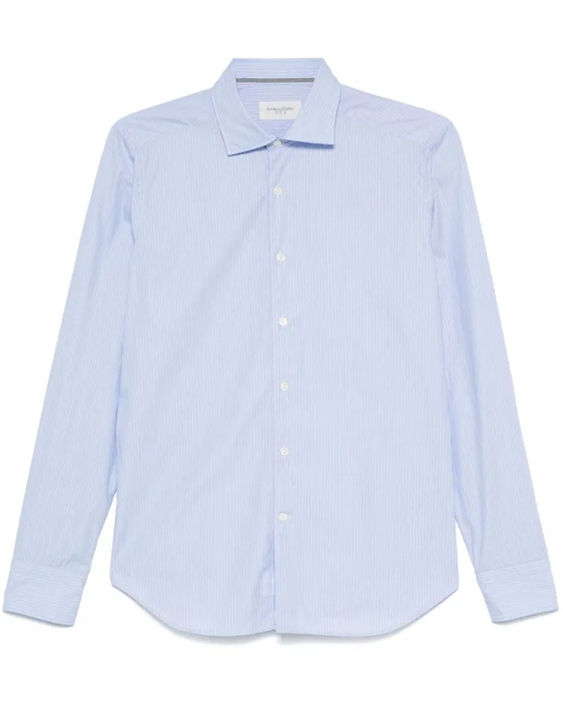 Tintoria Mattei Gestreiftes Hemd - Blau Blau