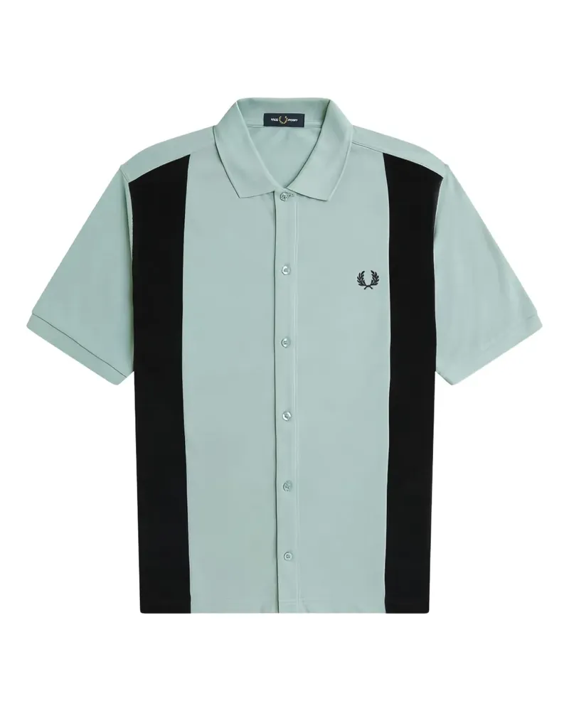 Fred Perry logo-embroidered shirt - Blau Blau