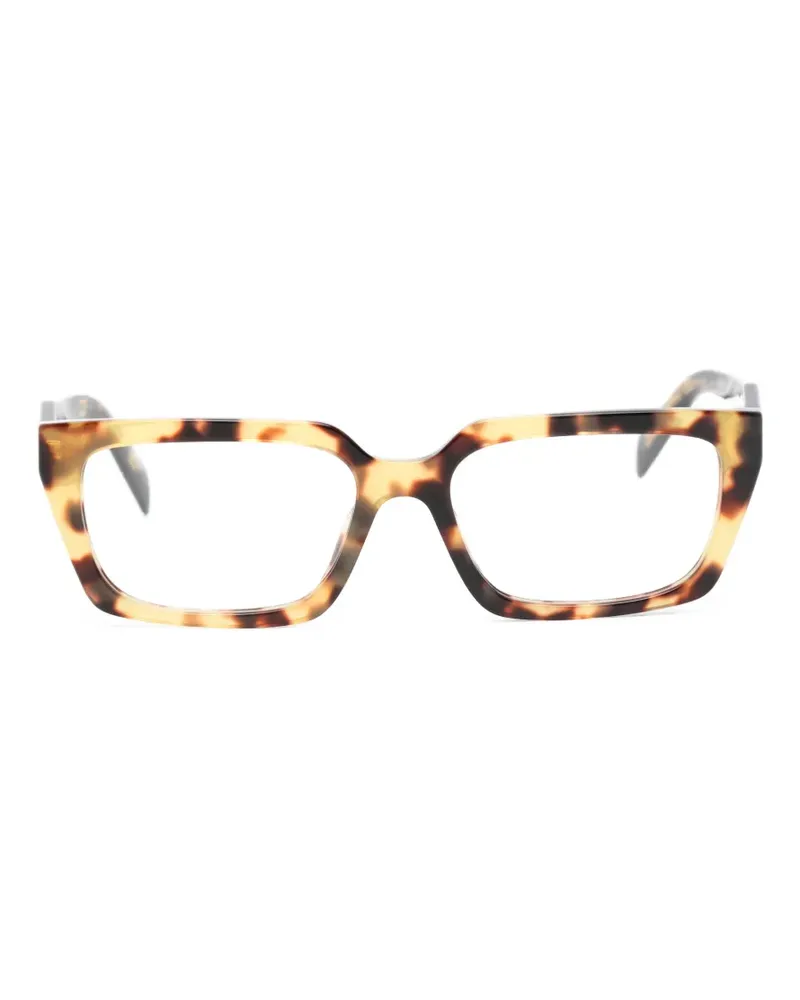 Prada Eckige Brille in Schildpattoptik - Braun Braun