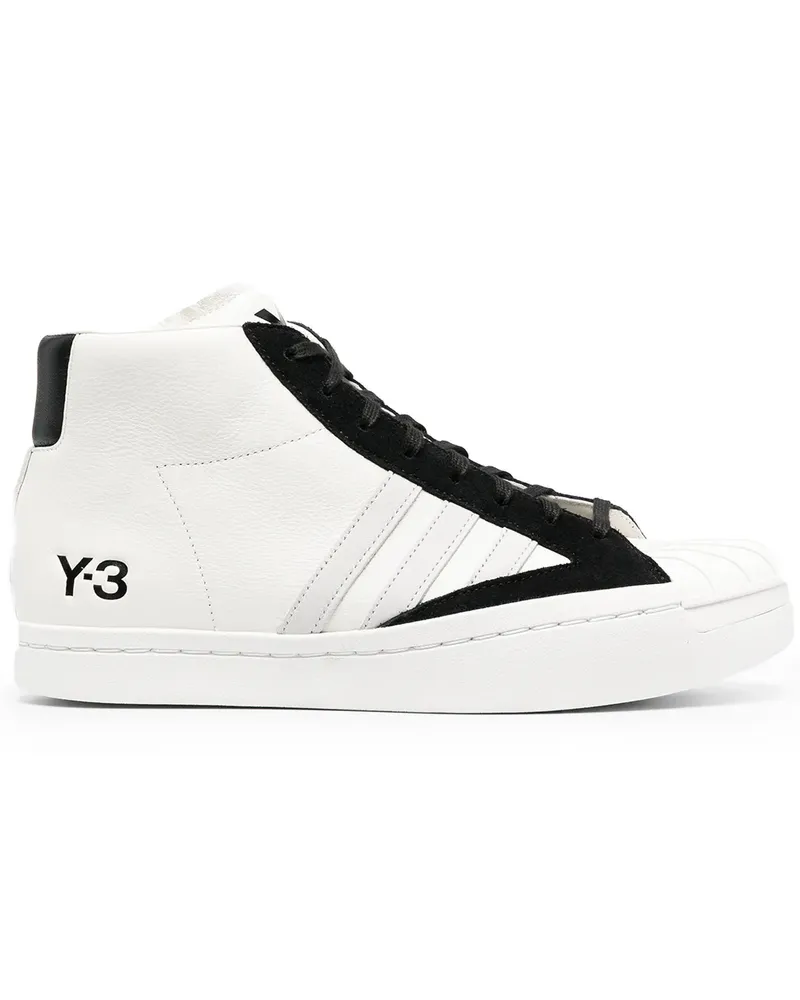 Y-3 Yohji Pro High-Top-Sneakers - Weiß Weiß
