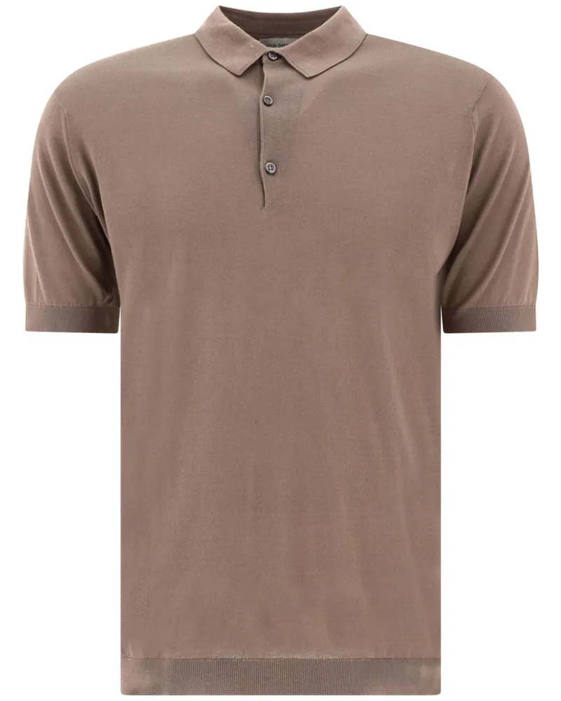 John Smedley Adrian' Poloshirt - Nude Nude