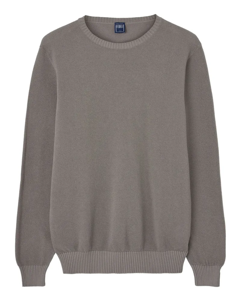 Fedeli Gestrickter Pullover - Grau Grau
