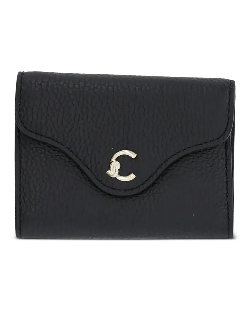 Coccinelle Portemonnaie mit Schnalle - Schwarz Schwarz