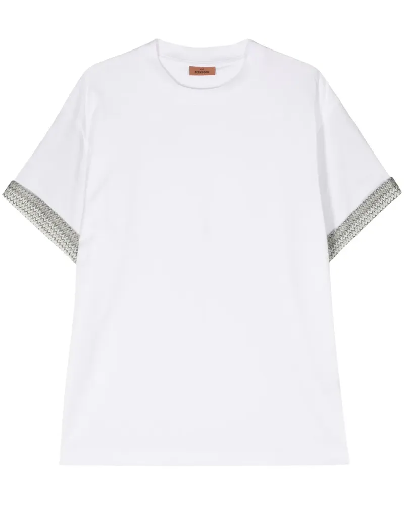 Missoni T-Shirt mit Zickzackmuster - Weiß Weiß