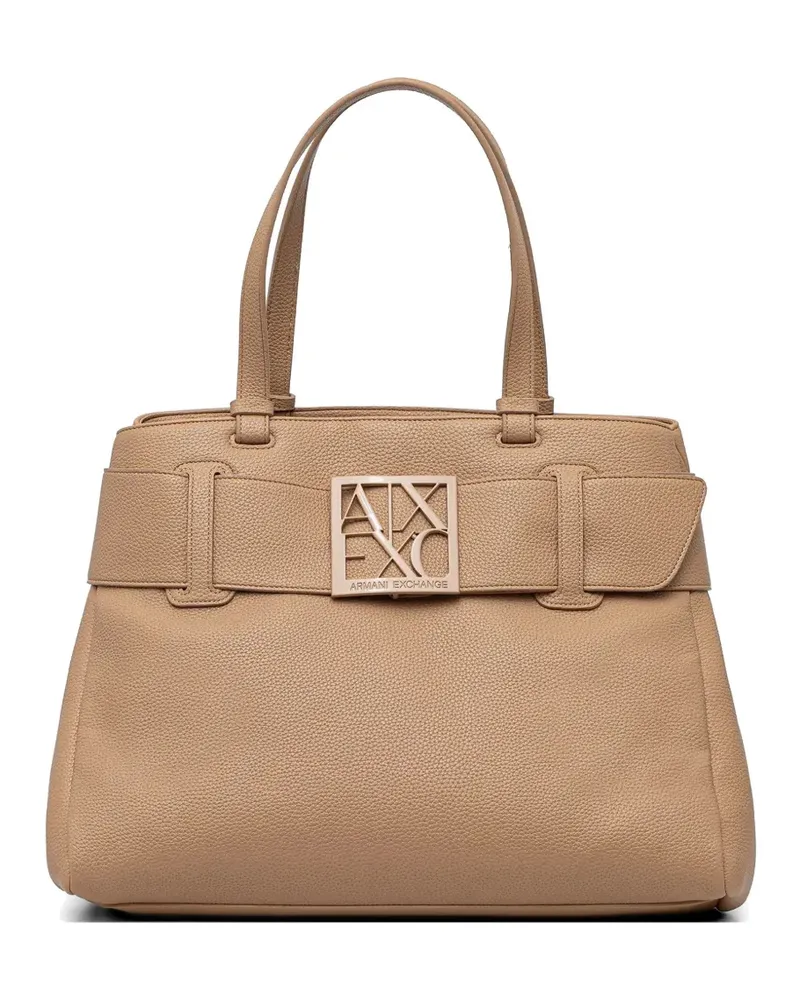 Armani Exchange Tote Bag mit Gürtel - Nude Nude