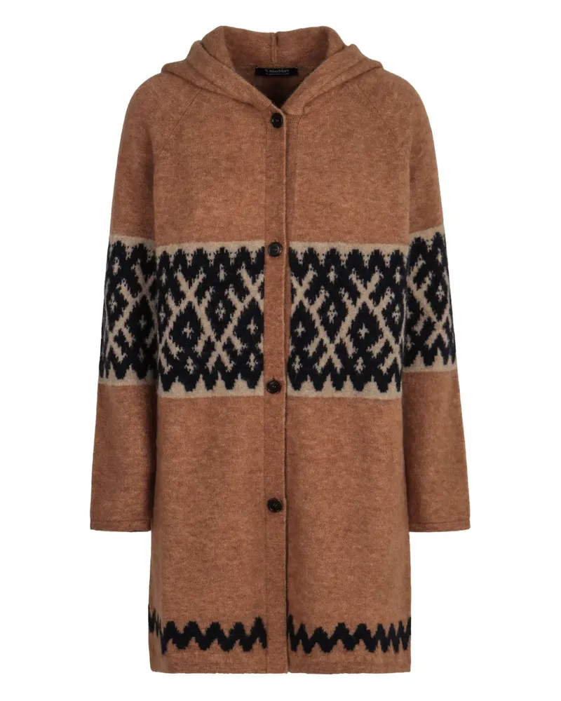 Max Mara Max Mara Moscova hooded cardigan - Braun Braun