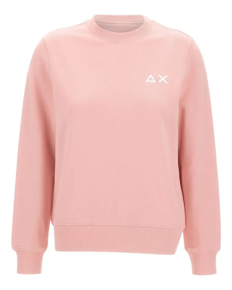 Sun68 logo-embroidered sweatshirt - Rosa Rosa