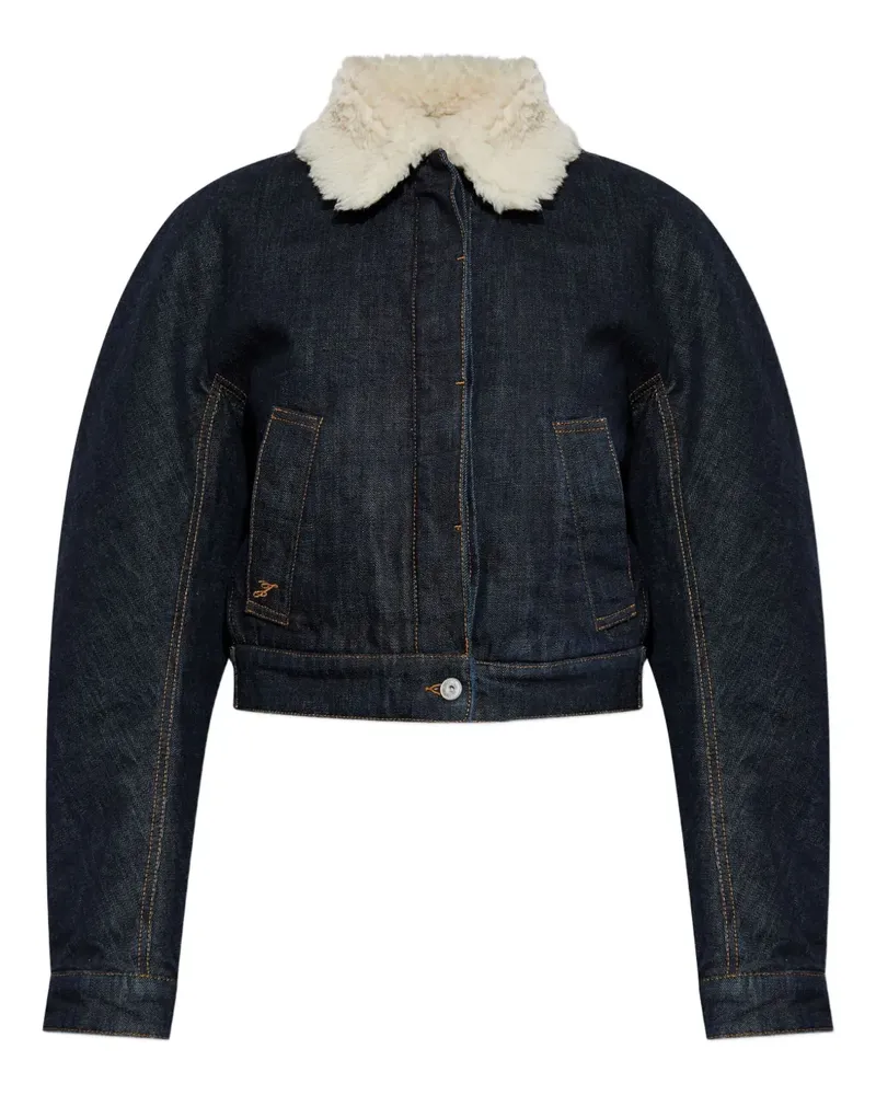 Jacquemus Ovalo de Nîmes Jeans-Bomberjacke - Blau Blau