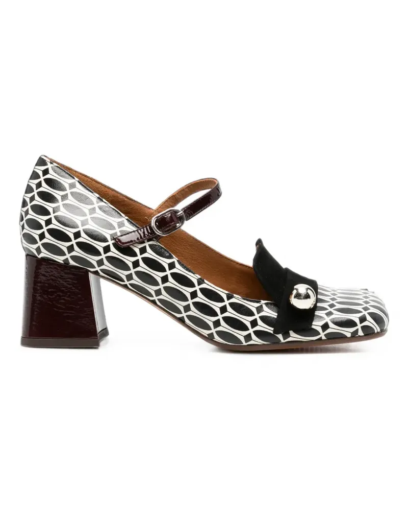 Chie Mihara Sweka Pumps mit geometrischem Print - Weiß Weiß