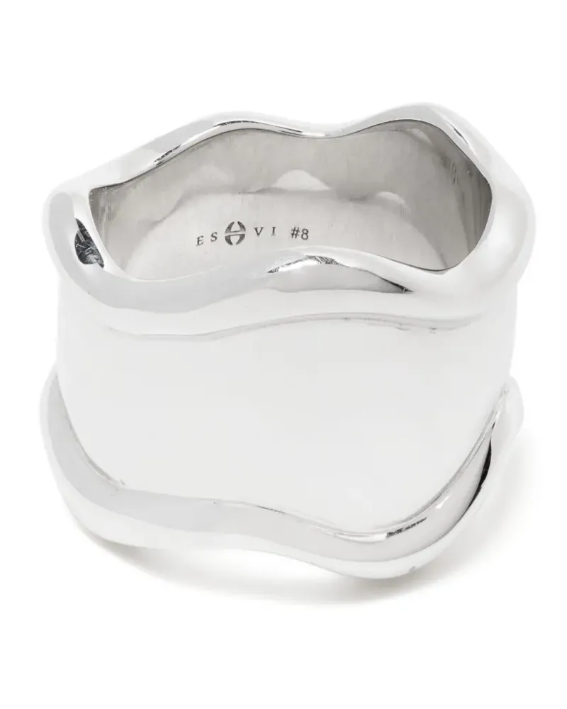 Eshvi Wave Ring - Silber Silber