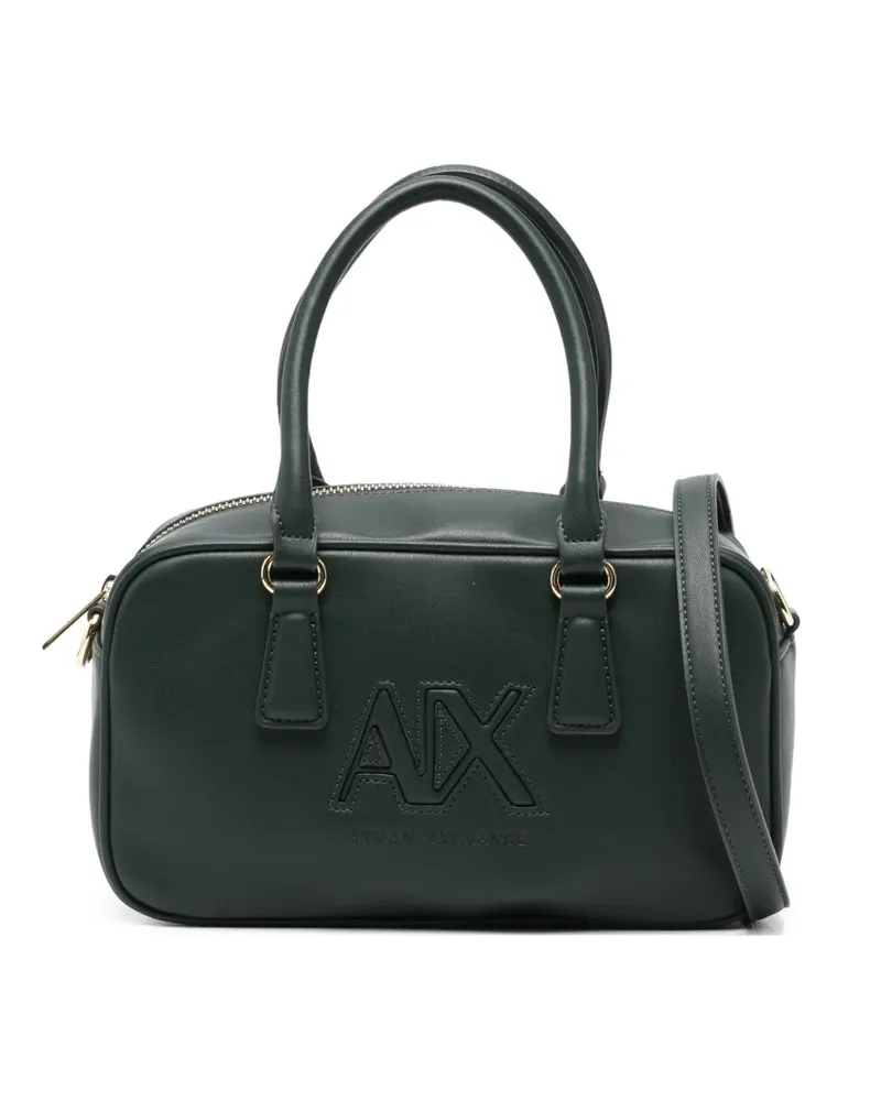 Armani Exchange Shopper mit Logo-Prägung - Grün Grün