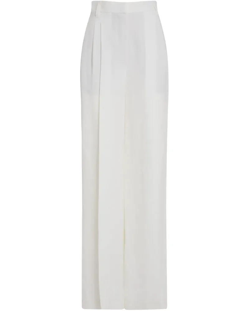 Brunello Cucinelli Klassische Hose mit Biesen - Weiß Weiß