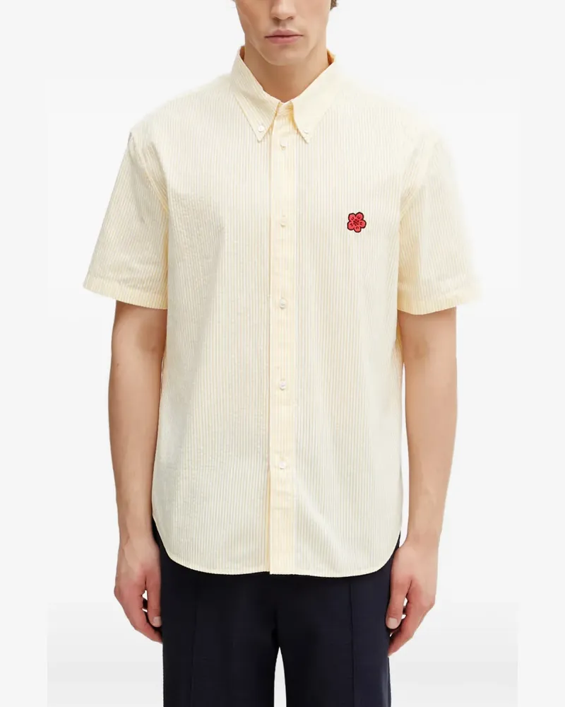 Kenzo Boke Flower seersucker shirt - Gelb Gelb