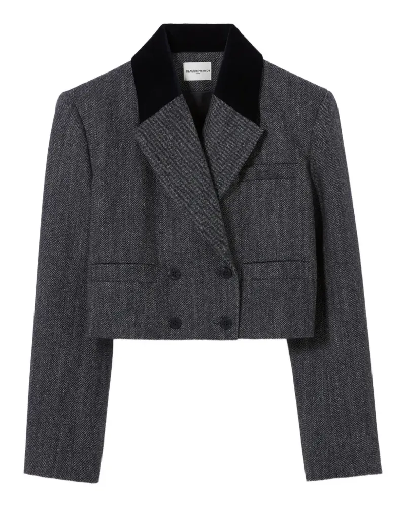 Claudie Pierlot Gemusterter Blazer - Grau Grau