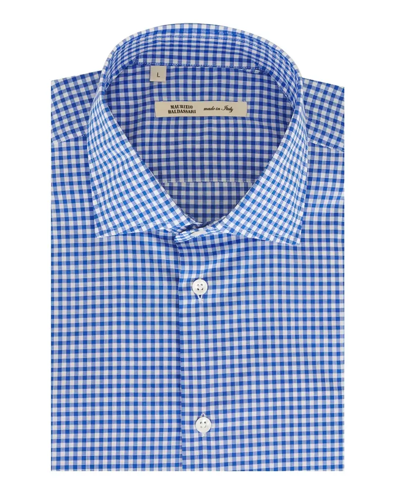Maurizio Baldassari check cotton shirt - Blau Blau