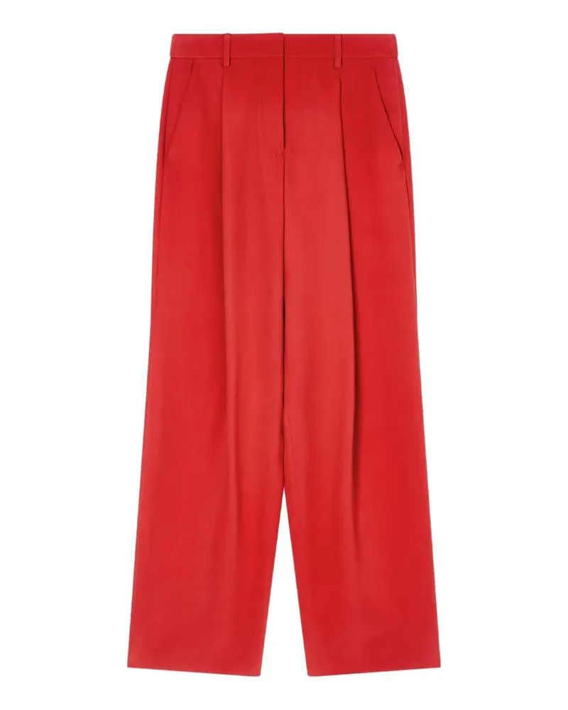 Giorgio Armani pleated wide-leg trousers - Rot Rot