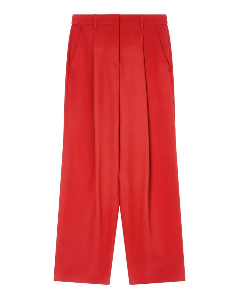 Giorgio Armani Weite Hose mit Bundfalten - Rot Rot