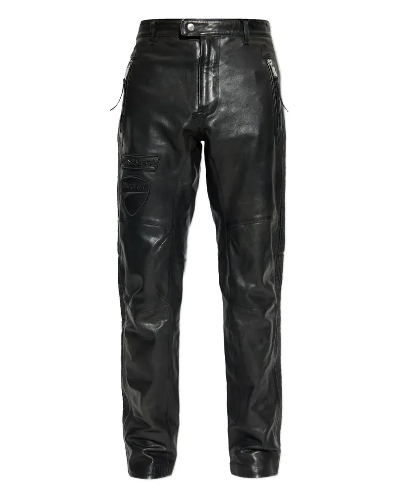 Dsquared2 x Ducati Hose mit Reißverschluss - Schwarz Schwarz