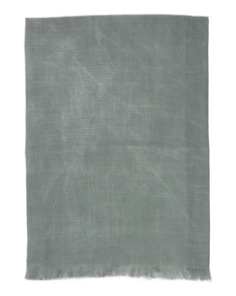 Gran Sasso gradient-effect frayed scarf - Grau Grau