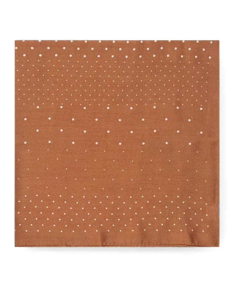 Destin Judy polka-dot wool scarf - Nude Nude