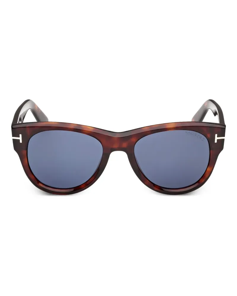 Tom Ford Sonnenbrille mit rundem Gestell - Braun Braun