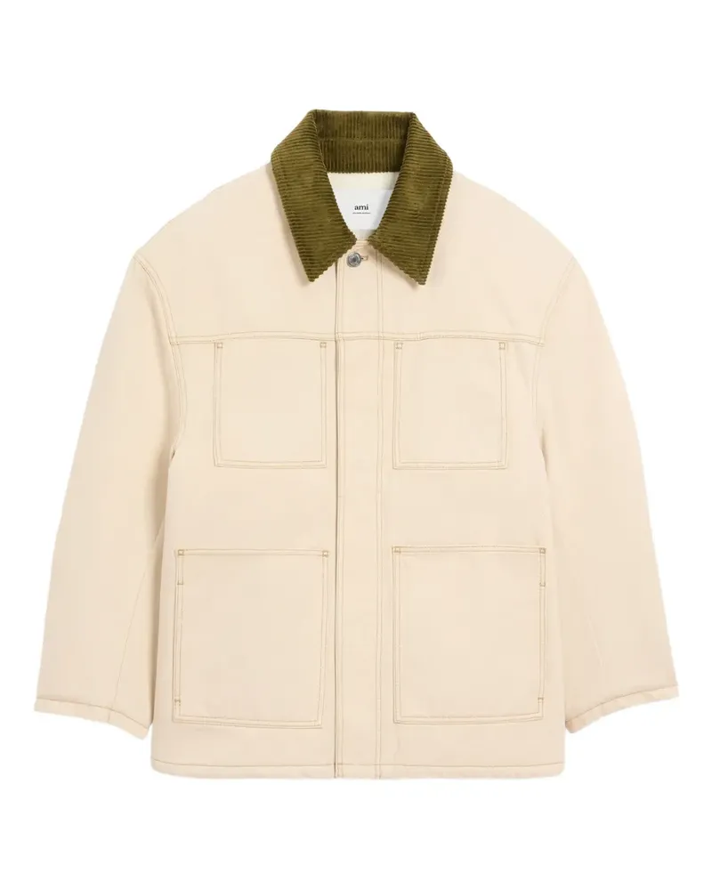 AMI Paris Wattierte Workwear-Jacke - Nude Nude