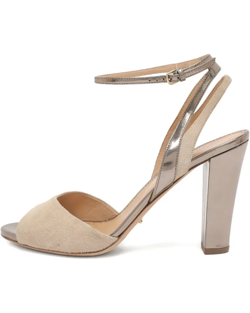 Sergio Rossi Sandalen mit Blockabsatz - Nude Nude