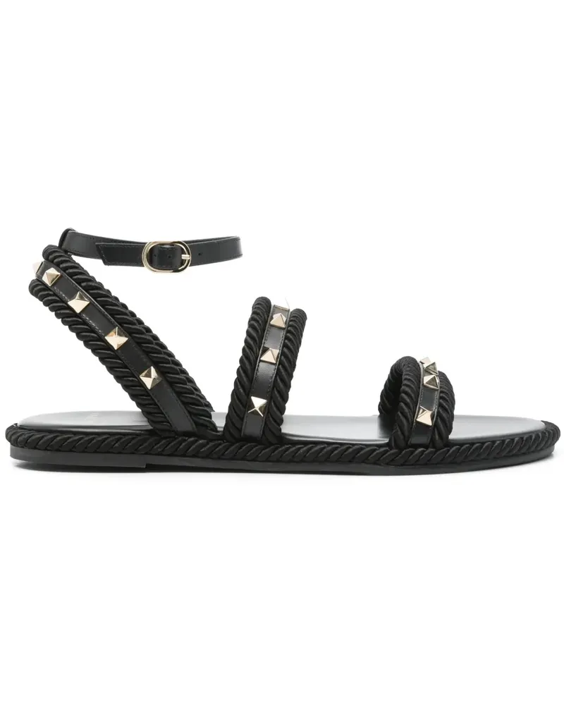 Valentino Garavani Rockstud Sandalen - Schwarz Schwarz
