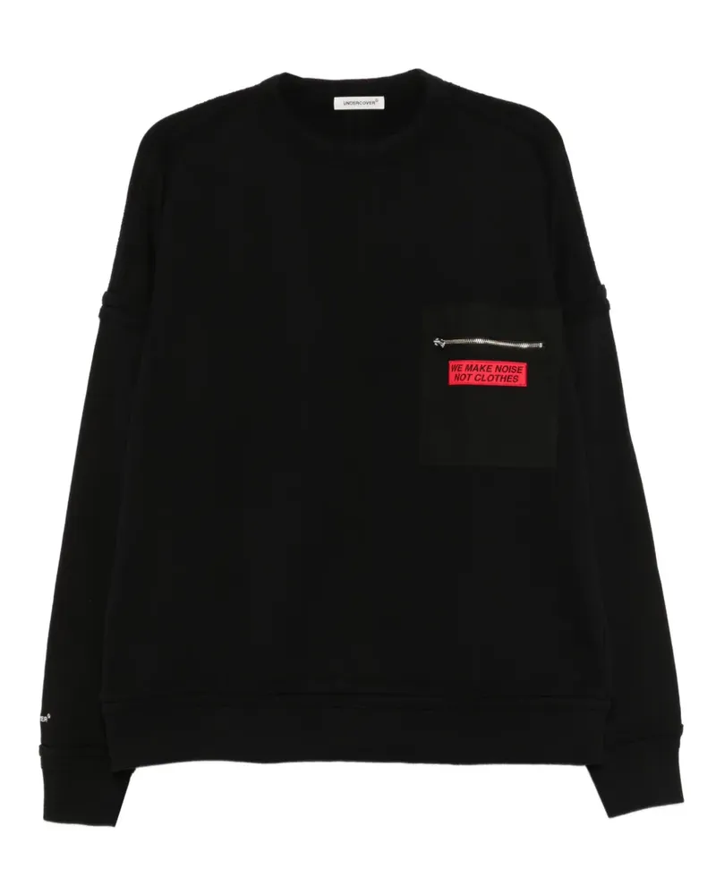 Undercover Sweatshirt mit Reißverschlusstaschen - Schwarz Schwarz