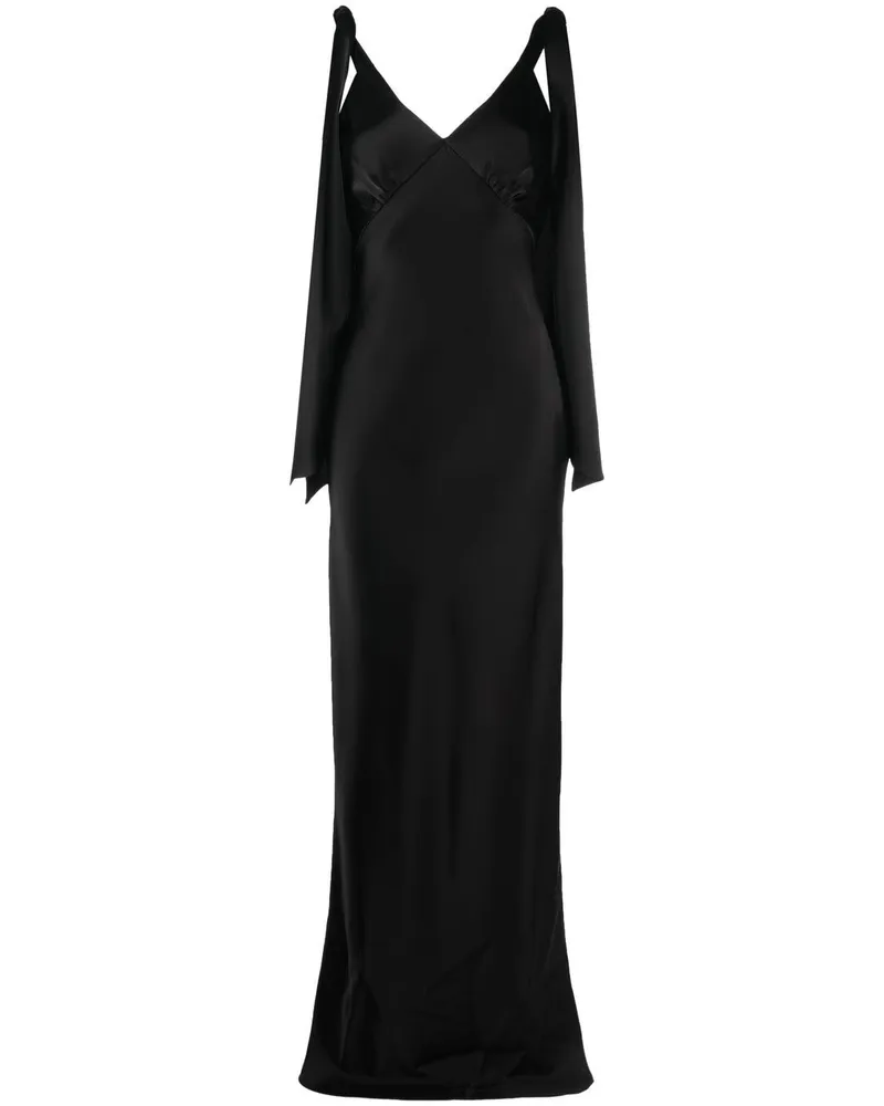 V:PM ATELIER Abendkleid mit Satin-Finish Schwarz