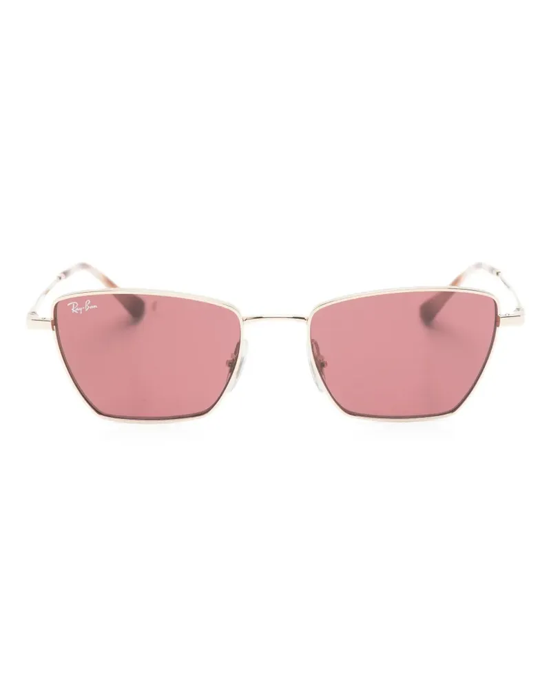 Ray Ban geometric-frame sunglasses - Gold Gold