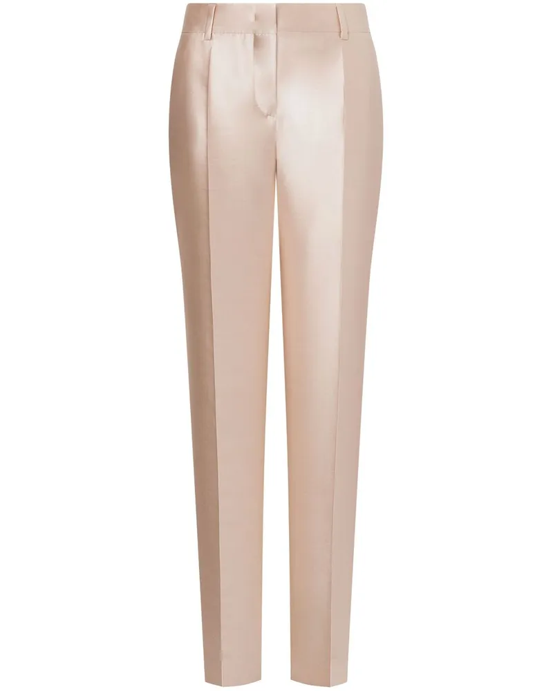 Alberta Ferretti Mikado Hose aus Satin - Nude Nude