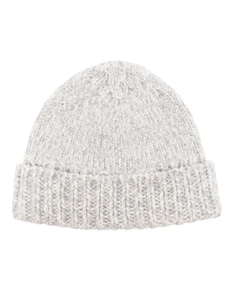 Eleventy Melierte Beanie Grau