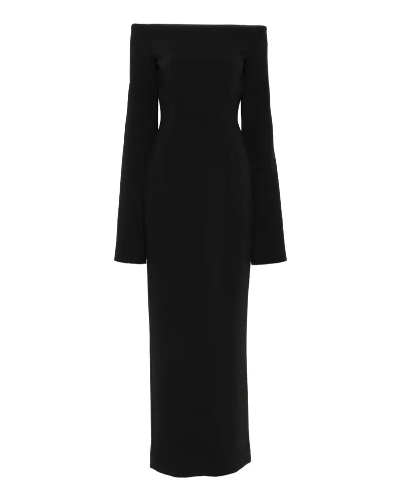 Solace London Marcella Maxikleid - Schwarz Schwarz